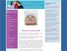 Tablet Screenshot of catholiceducation-ni.com